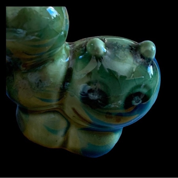 Green Vintage Ceramic Caterpillar Wiggly Worm - Picture 2 of 6